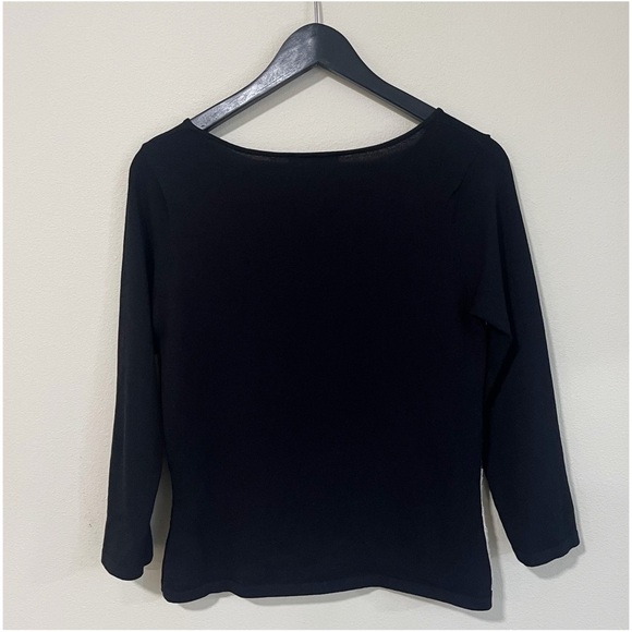 Vintage Y2K Ideology Size Small Sequined Floral Pullover Sweater - Picture 6 of 6